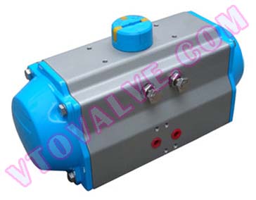 AT series rack and pinion type pneumatic actuators