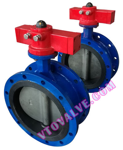 Hydraulic Butterfly Valves D741X-16C with HA50 Hydraulic Actuator