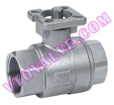 2PC Direct Mounting Female Threaded Ball Valves