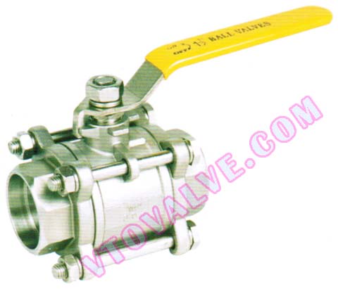 3PC Socket Welding Ball Valves