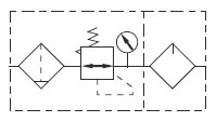 Symbol of AFC1500,AFC2000,BFC2000,BFC3000,BFC4000 F.R.L combination