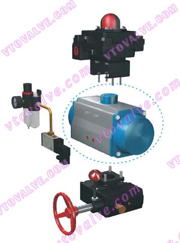 AT pneumatic actuator and accessories
